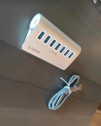 HUB Usb c - USB a 7 porte