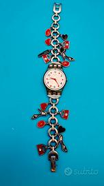 Swatch vintage anni ’90 (1994) con bracciale charm