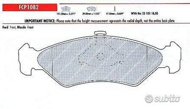 Pastiglie freno sportive FERODO RACING FCP 1082 H