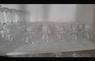 Servizio da 12 bicchieri vino e acqua murano