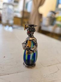 Pagliaccio Laureato in Vetro di Murano Originale c