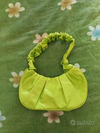 Borsetta verde lime donna in simil pelle 