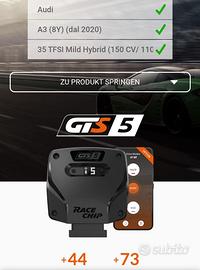 Audi A3 Sportback TFSI 150 cv - centralina GTS5