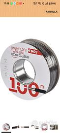cavo elettrico EMOS 2X0,35 100mt.