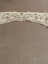 Vintage colletto in merletto guipure ricamato