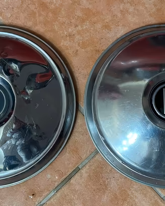 Coppia borchie coprimozzi Fiat auto d’epoca