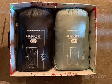 2 sacchi a pelo Arpenaz Decathlon