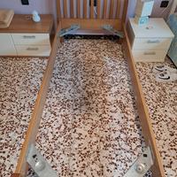 Letto singolo completo di doghe e materasso