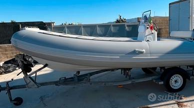 Barca RIB Gommone + Suzuki Johnson 40CV 4T pc. Ore