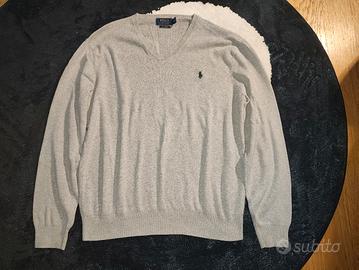 Felpa ralph Lauren uomo grigia 