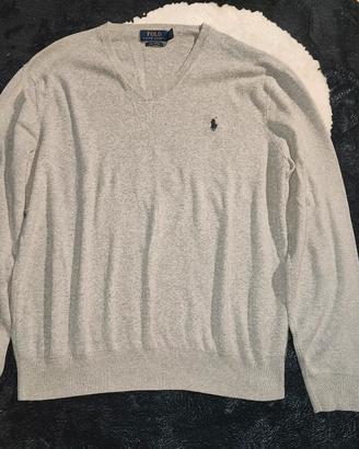 Felpa ralph Lauren uomo grigia 