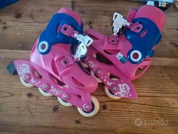 Pattini a rotelle Oxelo Play 3, taglia 28-30, rosa