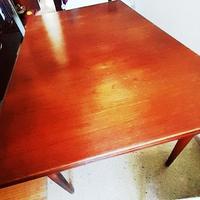 tavolo in teak anni 60 allungabile 135x86 h73