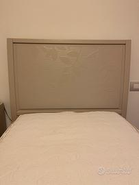 Letto singolo con rete e materasso