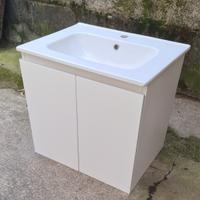 Lavabo in ceramica con mobiletto
