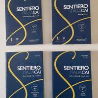 4 guide  sentieri Italia CAI numeri 1, 2, 6, 7