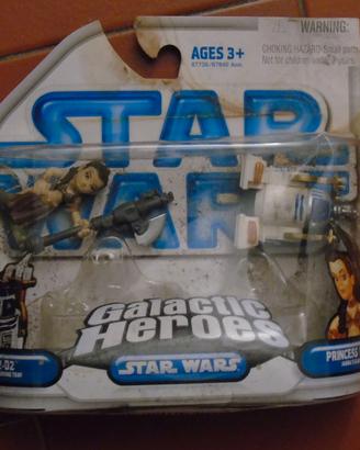 Star Wars Galactic Heroes R2 D2 + Princess Leia
