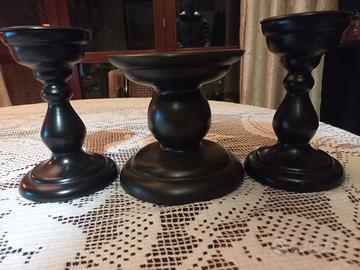 trittico porta candele