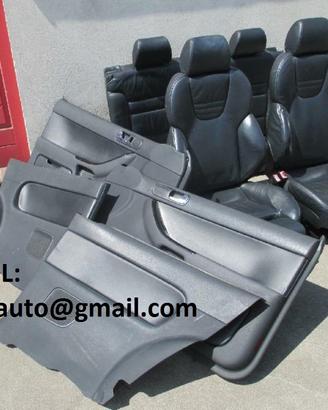 Interni in pelle nera Audi A3 S3 8L