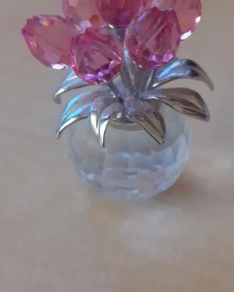 vaso fiori cristallo Swarovski