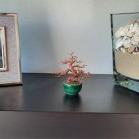 BONSAI MICRO IN RAME PURO IN VASO,BONWIRE ART