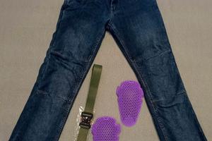 Jeans da moto COURSE con aramide W30 L30