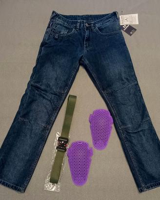 Jeans da moto COURSE con aramide W30 L30