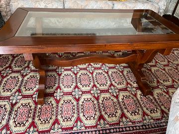 Tavolo legno e vetro