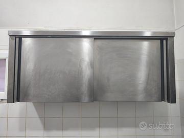 Pensile armadietto  in acciaio 140 cm