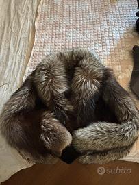 Pelliccia Fendi vintage in volpe argentata