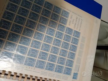 Francobolli fogli interi 