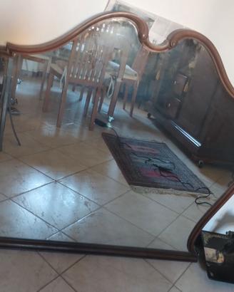SPECCHIO IN LEGNO NOCE 