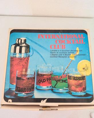 Set Cocktail anni 70 Saivo Made in Italy