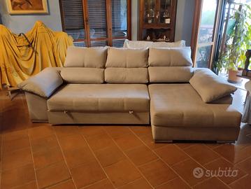 divano letto con penisola 