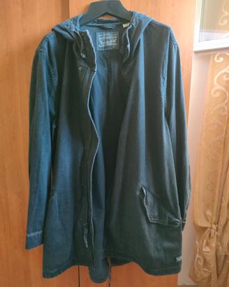 levi's parka in jeans nero xxl