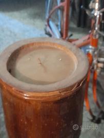 2 candele di bambu per giardino