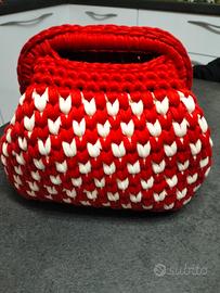 pochette clutch bag a cuoricini