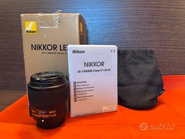 Obiettivo Nikon AF-S 35mm f1.8G ED