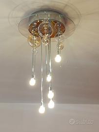 Lampadario di vetro Murano 