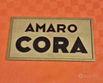 Targa Pubblicitaria Vintage Amaro Cora RoyVercelli