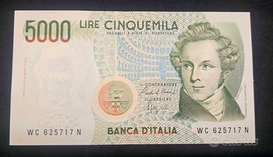 Banconota 5000 Lire Italia
