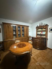 Salone completo in legno massello