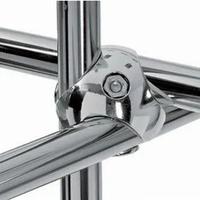 Scaffale Tubolare con tubi cromati Linea Arredo