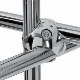 Scaffale Tubolare con tubi cromati Linea Arredo