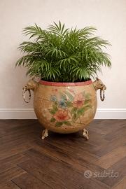 Grande vaso vintage in metallo 