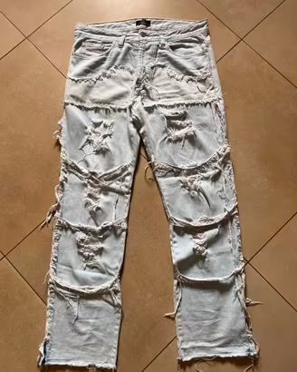 Jeans uomo Patchwork chiaro Taglia 44 - Y2K Streer