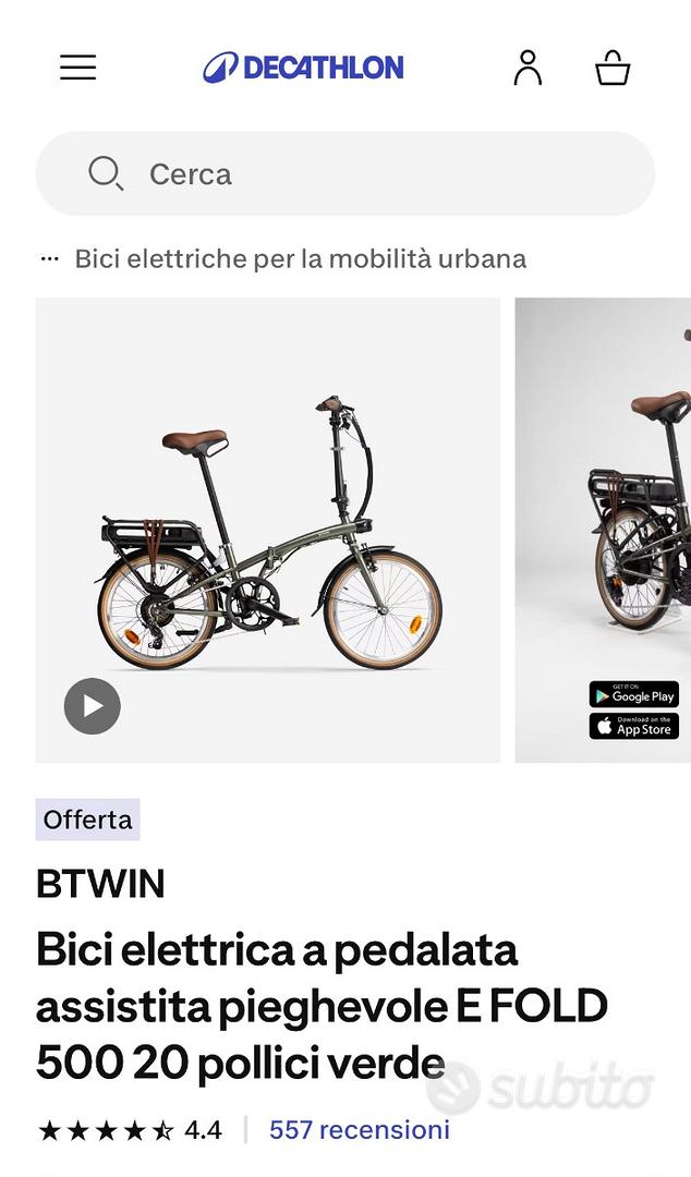 Btwin Bici Pedalata Assistita Pieghevole Usata Bici Elettrica