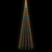 Albero di natale da esterno led colorati h 8 metri