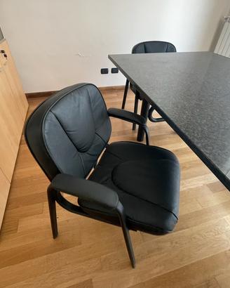 Poltrona Sedia in Pelle per Ufficio Sala Riunioni