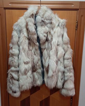 Pelliccia corta di Volpe Argentata chiara Blue Fox